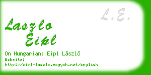 laszlo eipl business card