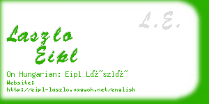 laszlo eipl business card